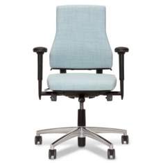 Ergonomischer Bürostuhl mit Armlehnen Bürodrehstuhl ergonomisch Büro grau, BMA-Ergonomics, Axia 2.2
