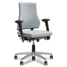 Ergonomischer Bürostuhl mit Armlehnen Bürodrehstuhl ergonomisch Büro grau, BMA-Ergonomics, Axia 2.2