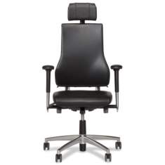 Ergonomischer Bürostuhl mit Kopfstütze Bürodrehstuhl ergonomisch Büro Schreibtischstuhl Armlehnen BMA-Ergonomics, Axia 2.4