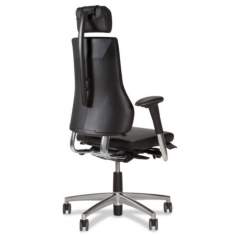 Ergonomischer Bürostuhl mit Kopfstütze Bürodrehstuhl ergonomisch Büro Schreibtischstuhl Armlehnen BMA-Ergonomics, Axia 2.4