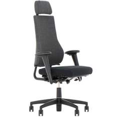 Ergonomischer Bürostuhl mit Kopfstütze Bürodrehstuhl ergonomisch Büro Schreibtischstuhl Armlehnen BMA-Ergonomics, Axia 2.4