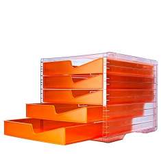 Schubladensysteme | Tischaufsätze/Papier- und CD-Ablagen, styro, styroswingbox NEONline