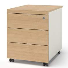 Rollcontainer Holz mobile Bürocontainer Holz werner works, Rollcontainer