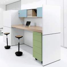 Möbel für Warte und Empfangsbereiche | Mobile Stell/Trennwände | Organisationswände, werner works, R-Modul