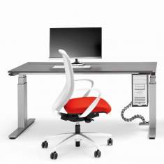 Kleiner Schreibtisch höhenverstellbar ergonomische Büromöbel Schreibtische verstellbar WINI, WINEA ECO Tischsystem