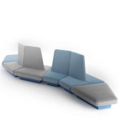 Möbel für Warte und Empfangsbereiche | Loungesofa | Modulare Sitzgruppen, Naughtone, rhyme
