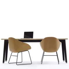 Schreibtisch Design moderne Schreibtische Designer Büromöbel schwarz Holz, Naughtone, fold