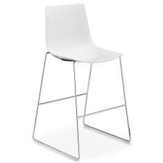 Barhocker weiss Barstuhl Girsberger, Nava Bar