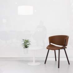 Besucherstuhl braun Besucherstühle Konferenzstühle Cafeteria Stühle, offecct, Phoenix