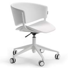 Drehstuhl weiss Konferenzstuhl mit Rollen Konferenzstühle, offecct, Phoenix