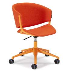 Drehstuhl orange Konferenzstuhl mit Rollen Konferenzstühle, offecct, Phoenix