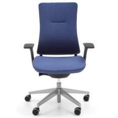Ergonomischer Bürostuhl mit Armlehnen blau, profim, Violle