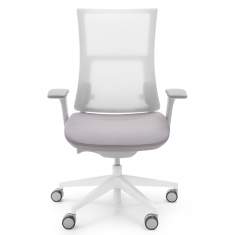 Ergonomischer Bürostuhl mit Armlehnen grau, profim, Violle