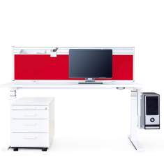 Elektrisch höhenverstellbarer Schreibtisch Büro Schreibtische Büromöbel, REISS ECO N2 Bildschirm-Arbeitsplätze
höhenverstellbar