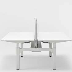 Elektrisch höhenverstellbarer Schreibtisch ausziehbar Büro Schreibtische weißTeamarbeit Tisch höhenverstellbar Büromöbel ergonomisch, Kinnarps, Polaris
Doppelarbeitsplatz
höhenverstellbar