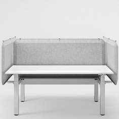 Schreibtisch ausziehbar Büro Schreibtische Teamarbeit Tisch höhenverstellbar Büromöbel ergonomisch, Kinnarps, Polaris