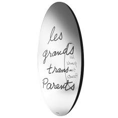 Siebbedruckter elliptischer Spiegel, Cassina, LES GRANDS TRANS-PARENTS