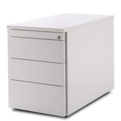 Rollcontainer Metall mobile Bürocontainer Metall fm Büromöbel, Container grifflos