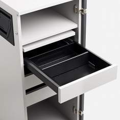 Rollcontainer Büro mobile Bürocaddy Metall, Zemp, Caddy F