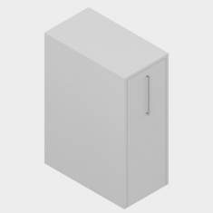Bürocontainer Schreibtisch Korpus grau, Zemp, LUZIFER Auszugschrank