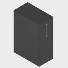 Bürocontainer Schreibtisch Korpus  schwarz, Zemp, LUZIFER Auszugschrank