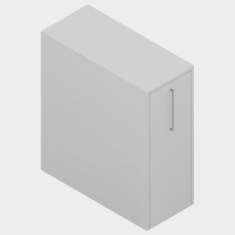 Bürocontainer Schreibtisch Korpus grau, Zemp, LUZIFER Auszugschrank