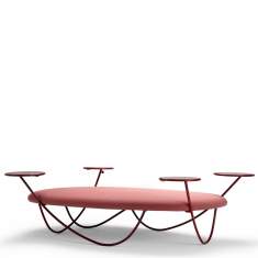Lounge Sitzmöbel rot Sitzinseln, offecct, Dune