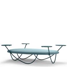 Lounge Sitzmöbel blau Sitzinseln, offecct, Dune