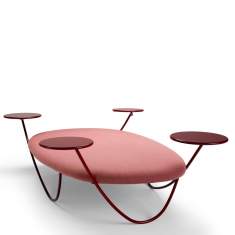 Lounge Sitzmöbel rot Sitzinseln, offecct, Dune
