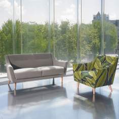 Loungesessel Büro Clubsessel Stoff grün Loungemöbel Loungesofa grau Orangebox peeps