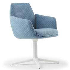 Haworth Bürostuhl Lounge Sessel blau Bürosessel Design, HAWORTH, Poppy