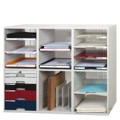 Regalschrank Büro Aktenschrak weiß , styro, styromega