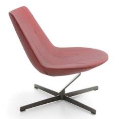 Lounge Sessel Büro Clubsessel Stoff orange Loungemöbel, profim, Chic Lounge