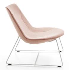 Clubsessel rosa Lounge Sessel Stoff rosa Loungemöbel, profim, Chic Lounge