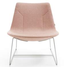 Loungesessel Büro Clubsessel Stoff rosa Loungemöbel, profim, Chic Lounge