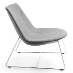 Loungesessel Design Büro Loungemöbel grau, profim, Chic Lounge