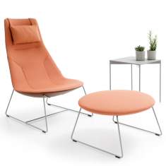 Möbel für Warte und Empfangsbereiche | Polsterhocker, profim, Chic Lounge