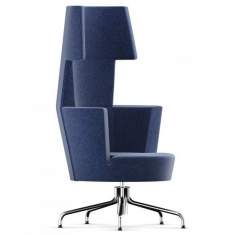 Loungesessel Design Büro Loungemöbel blau, VS, Serie Lounge Sessel