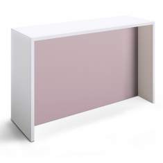 Empfangstheke für kleine Räume Büro Tresen rosa Stehtisch, werner works, K-Modul Stand