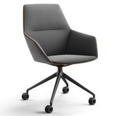 Bürodrehstuhl grau Loungemöbel exklusiv Loungesessel, Brunner, ray soft