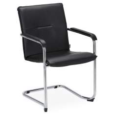 Besucherstuhl schwarz Freischinger Büro Konferenzstühle, Nowy Styl, Rumba