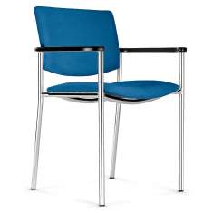 Besucherstuhl blau Besucherstühle Konferenzstühle Cafeteria/ Mensa Stühle, Nowy Styl, Zen