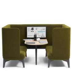 Sofa grün gepolstert Loungesofa Orangebox, Coze
