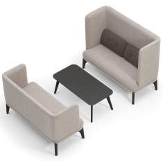 Sofa grau gepolstert Loungesofa Orangebox, Coze