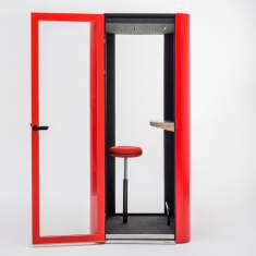 Telefonzelle, Akustik-Kabine, Schallschutzkabine, Büro, Akustik-Raumsystem, MUTE Design, Akustik Telefonkabine Space S