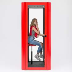 Telefonzelle, Akustik-Kabine, Schallschutzkabine, Büro, Akustik-Raumsystem, MUTE Design, Akustik Telefonkabine Space S