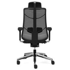 Bürodrehstuhl König + Neurath JET.III mit Netzrücken und Kopfstütze für ergonomisches Sitzen am Arbeitsplatz