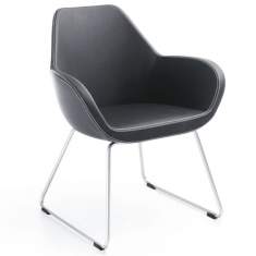 Loungesessel schwarz Stoff Bürosessel Design profim, Fan