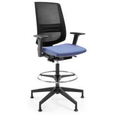 Drehstühle Büro ergonomisch Bürostühle mit Armlehnen, profim, LightUp Counterstuhl