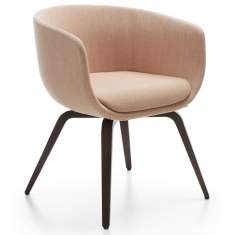Loungesessel rosa Stoff Bürosessel Design profim, Nu